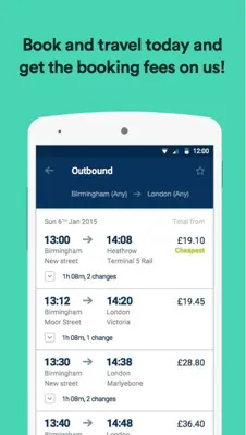 Trainline android App screenshot 10