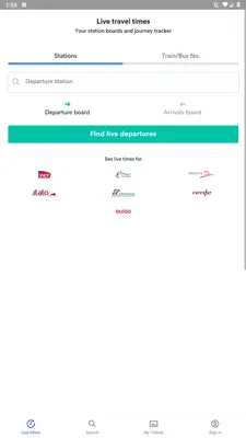 Trainline android App screenshot 6